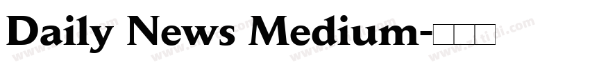 Daily News Medium字体转换